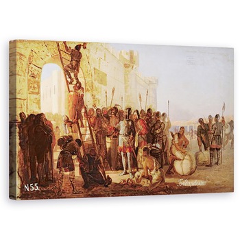 Tablou canvas - Nikolai K. Bodarevski - Marele Duce Oleg a batut in cuie un scut la portile targradului , 60 x 100 cm Tablou canvas - Nikolai K. Bodarevski - Marele Duce Oleg a batut in cuie un scut la portile targradului , 60 x 100 cm