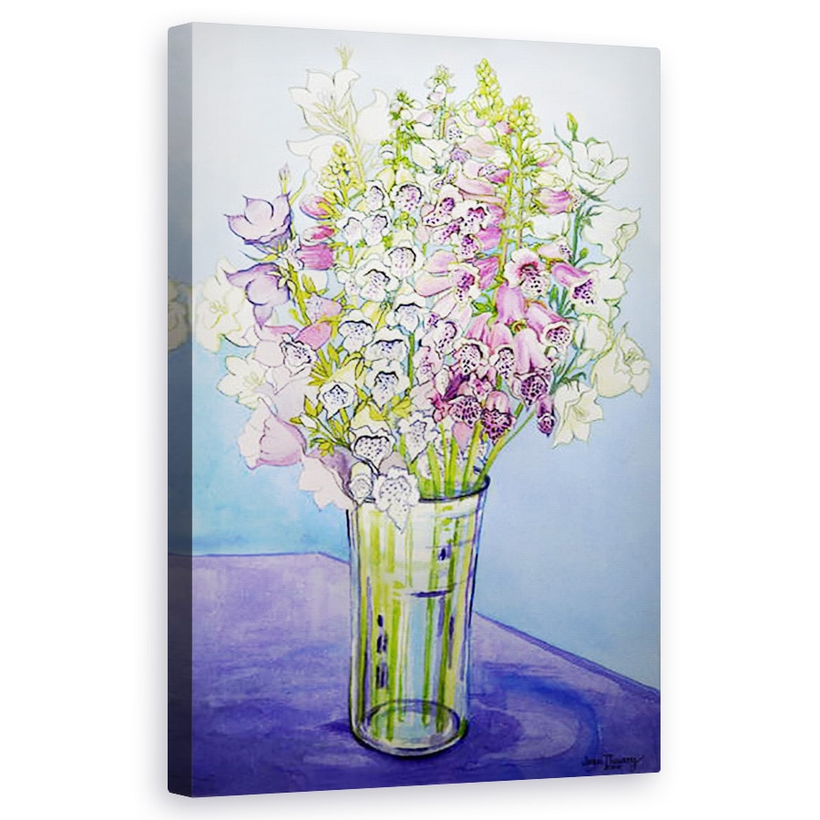 Tablou canvas - Joan Thewsey - Foxmanusi si Campanulas, 60 x 100 cm