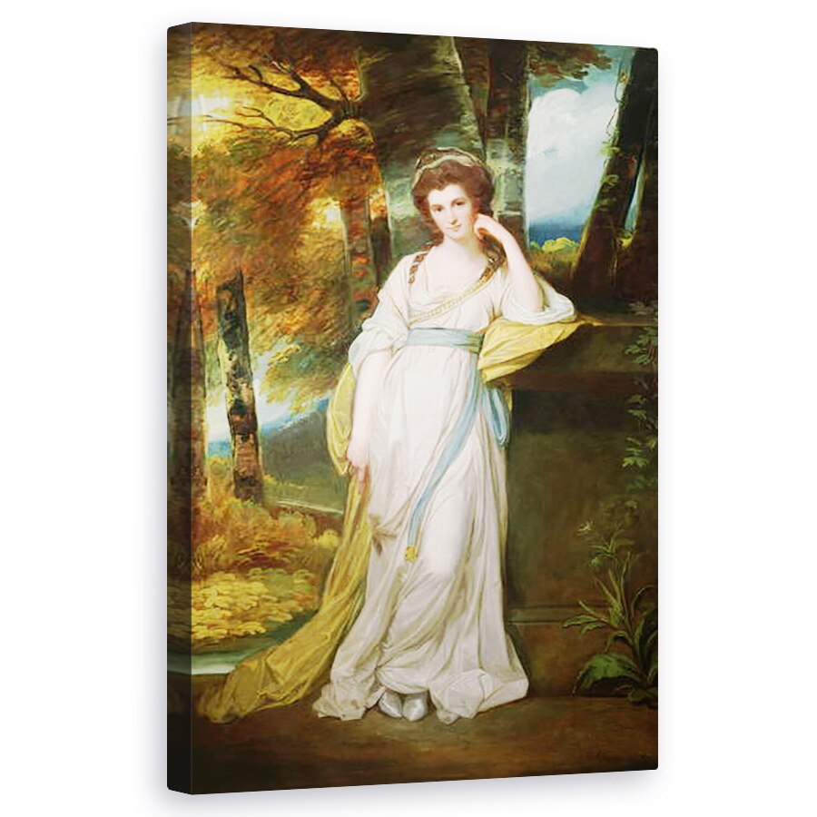 Tablou canvas - George Romney - Portretul doamnei Henry Maxwell , 50 x 80 cm