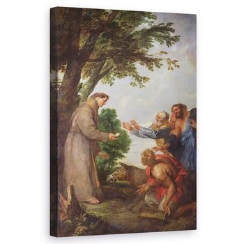 Tablou canvas - Anthony van Dyck - Legenda catarului si Sfantului Anton de Padova. 1627-32 , 50 x 80 cm Tablou canvas - Anthony van Dyck - Legenda catarului si Sfantului Anton de Padova. 1627-32 , 50 x 80 cm