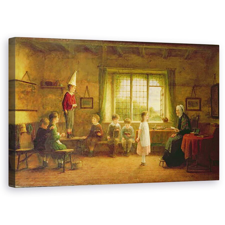 Tablou canvas - Frederick Daniel Hardy - scoala Dames, 50 x 80 cm