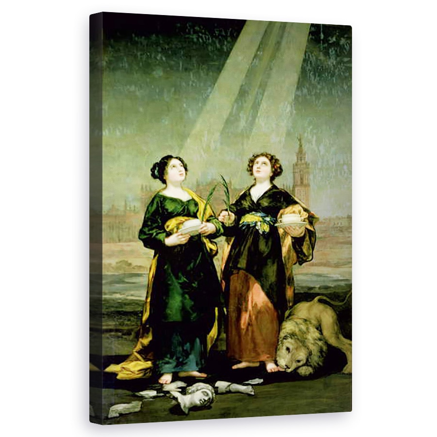 Tablou canvas - Francisco Jose de Goya y Lucientes - Sfantul Iustina si Sfanta Rufina, 50 x 80 cm