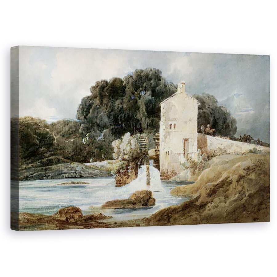 Tablou canvas - Thomas Girtin - Moara Abbey, Knaresborough, 50 x 80 cm