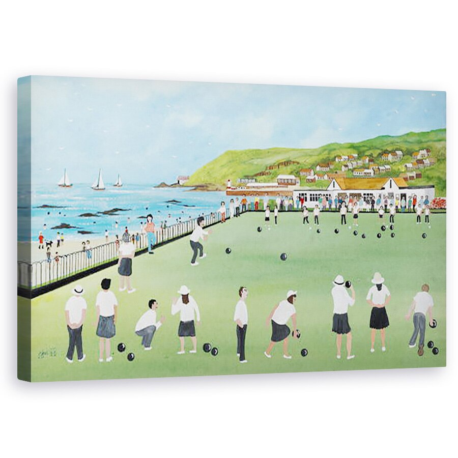 Tablou canvas - Judy Joel - Bowling pe Newlyn Green, 50 x 80 cm