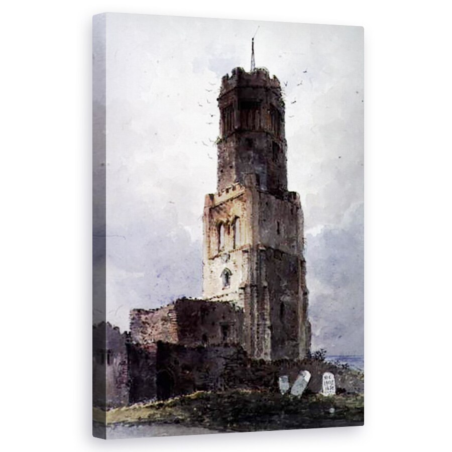 Tablou canvas - George Sidney Shepherd - Biserica Irthlingborough, 50 x 80 cm