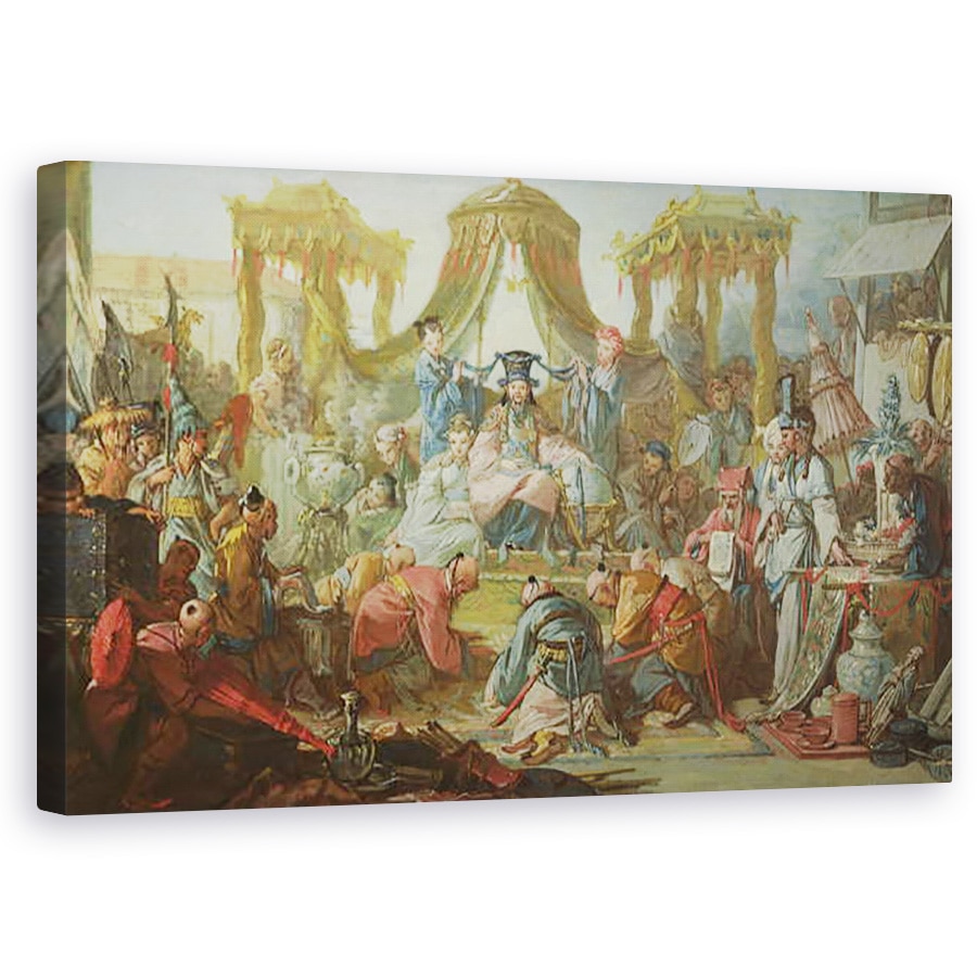 Tablou canvas - Francois Boucher - Casatoria chineza, sau o audienta cu imparatul Chinei, 50 x 80 cm