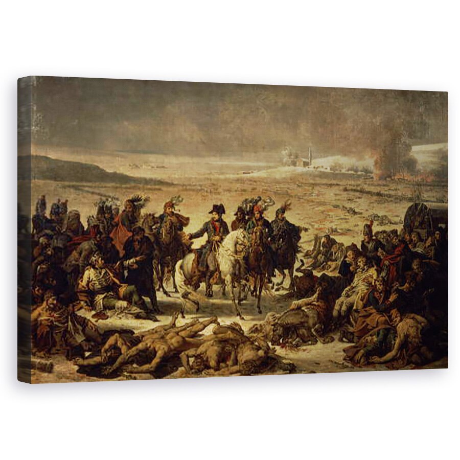 Tablou canvas - Charles Meynier - Dupa batalia de la Eylau, 60 x 100 cm