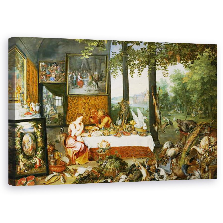 Tablou canvas - Jan Brueghel - Sentimentul gustului, 50 x 80 cm