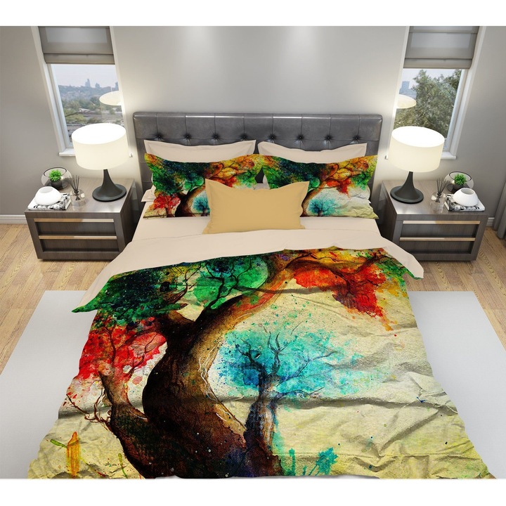 Спален Комплект Intermatrak Nicole Taneff G1032, Памучен Сатен, Голяма Спалня, С Чаршаф