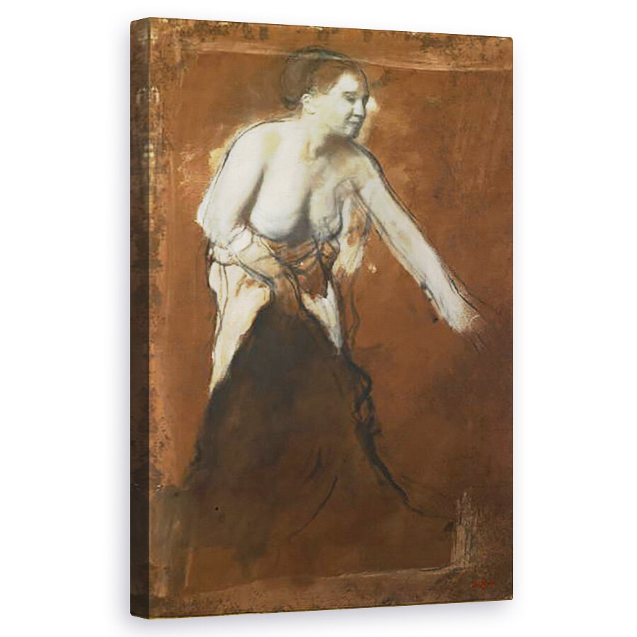 Tablou canvas - Edgar Degas - Femeia se spala, 60 x 100 cm