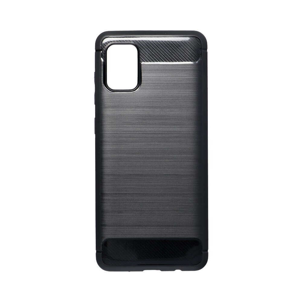 Husa Protectie Forcell Carbon compatibila cu Samsung Galaxy A31 Black / Negru