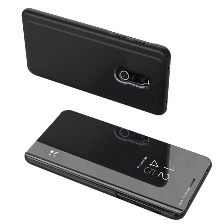 Калъф за телефон Clear View Case за Xiaomi Redmi 8, черен