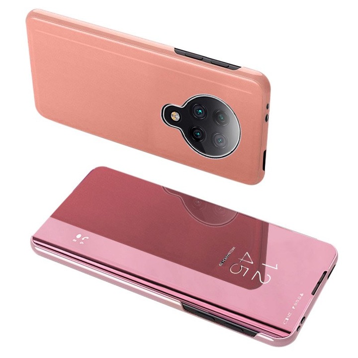 Калъф за телефон Clear View Case за Xiaomi Redmi K30 Pro/Poco F2 Pro, розов