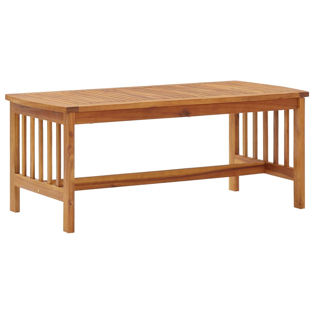 Masuta de cafea, vidaXL, Lemn masiv de acacia, 102 x 50 x 43 cm, Maro