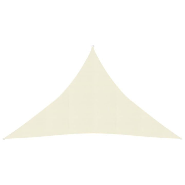 vidaXL krémszínű HDPE napvitorla 160 g/m² 4 x 4 x 5,8 m