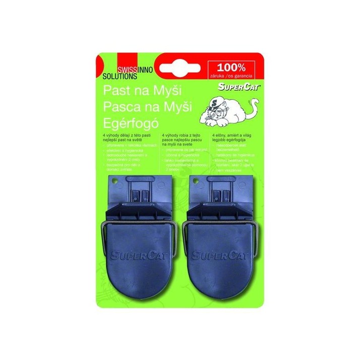 Swissinno 4970118 Swissinno SuperCat egérfogó csalétekkel 2 db-os