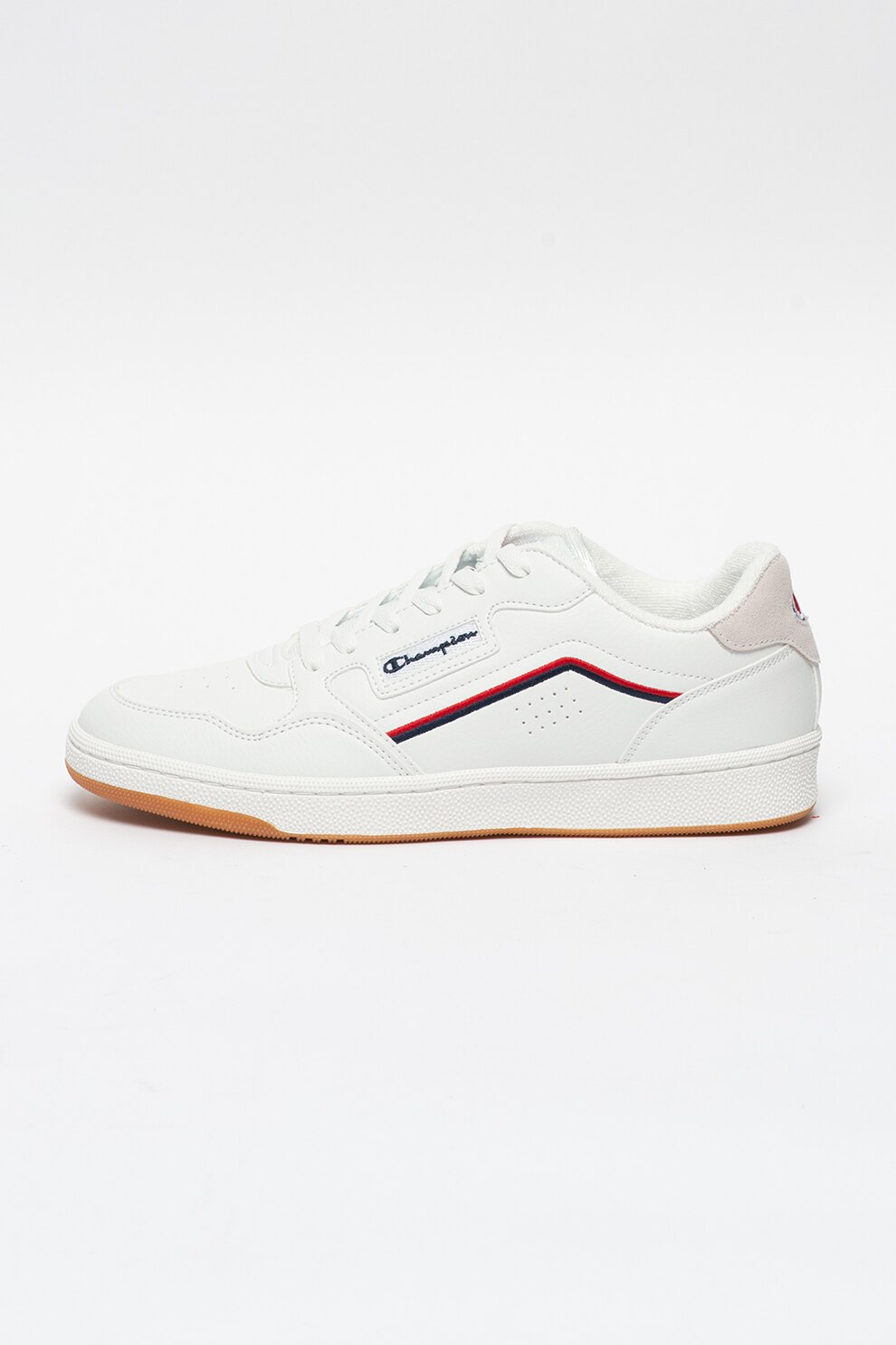 Champion, Pantofi sport cu detaliu de piele intoarsa Minnesota, Alb, 45