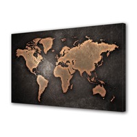 Tablou Canvas Harta lumii abstract, 50 x 70 cm
