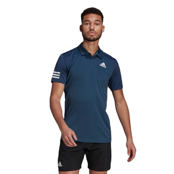 Tricou adidas Tennis Club 3-Stripes Polo, Albastru Tricou adidas Tennis Club 3-Stripes Polo, Albastru