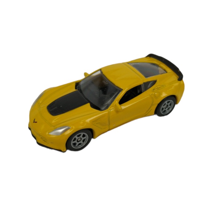 Количка WELLY NEX, Chevrolet, Corvette, Z06, Колекционерска, метален модел, мащаб 1:64, Жълт