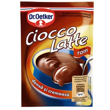Ciocolata Calda Dr. Oetker Cioco Latte, 25 g, Aroma de Rom Ciocolata Calda Dr. Oetker Cioco Latte, 25 g, Aroma de Rom