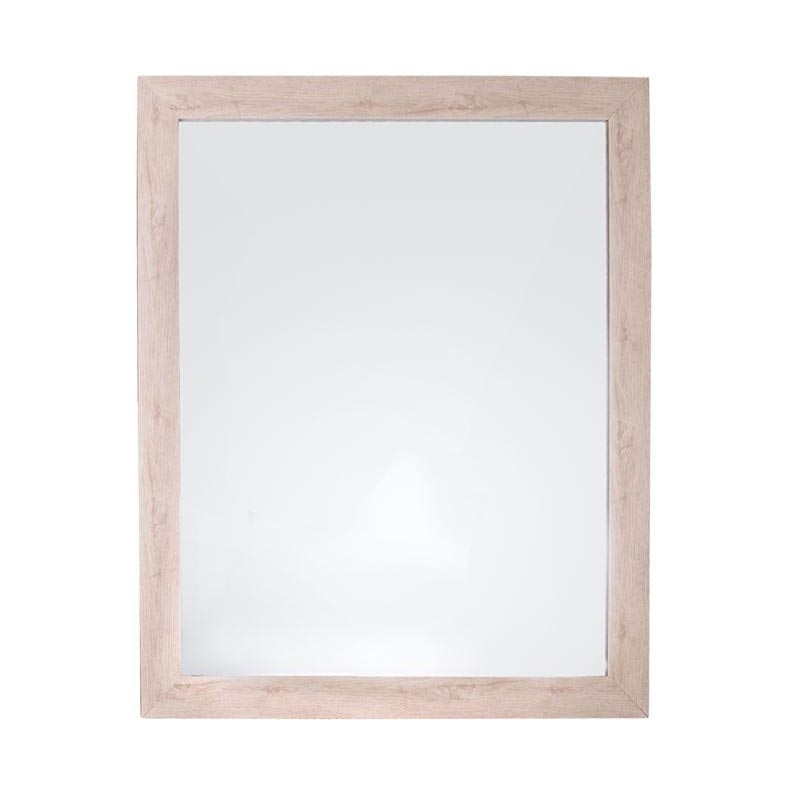 Oglinda de perete Felis, sticla acrilica, 46.5 x 56.5 x 3.8 cm, Bej