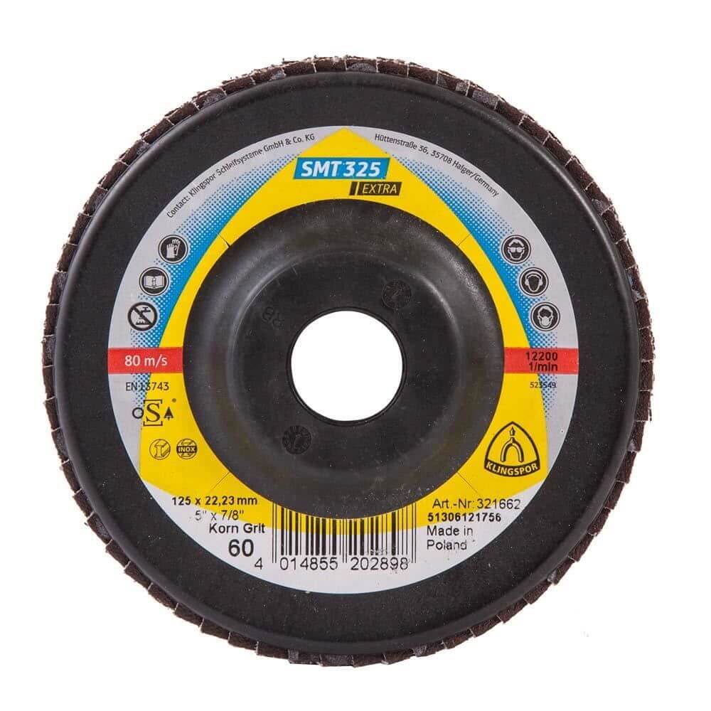 Disc Lamelar Klingspor Smt 325 Extra Gew P60, 125x22 mm, pentru Otel