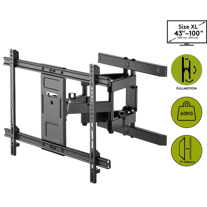 Goobay 49746 TV fali tartókonzol Pro Fullmotion (XL) 43-100" (109-254 cm)