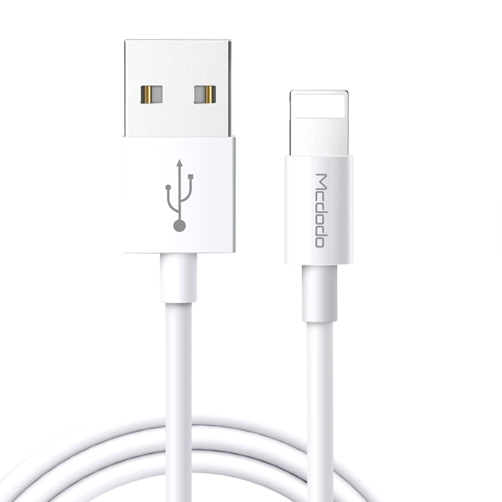 Cablu Mcdodo Element Series Lightning White, max 2A, 1m