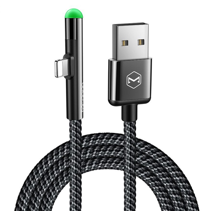 Cablu Mcdodo No 1 Series Gaming tip lightning, Black, 2A, 1.5m