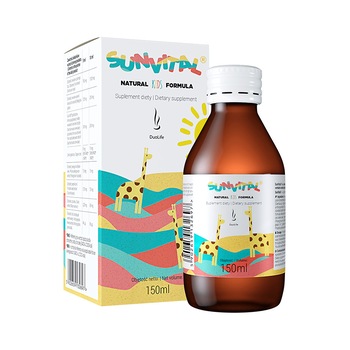 Sirop SunVital Natural for Kids , 150 ml , DuoLife Sirop SunVital Natural for Kids , 150 ml , DuoLife