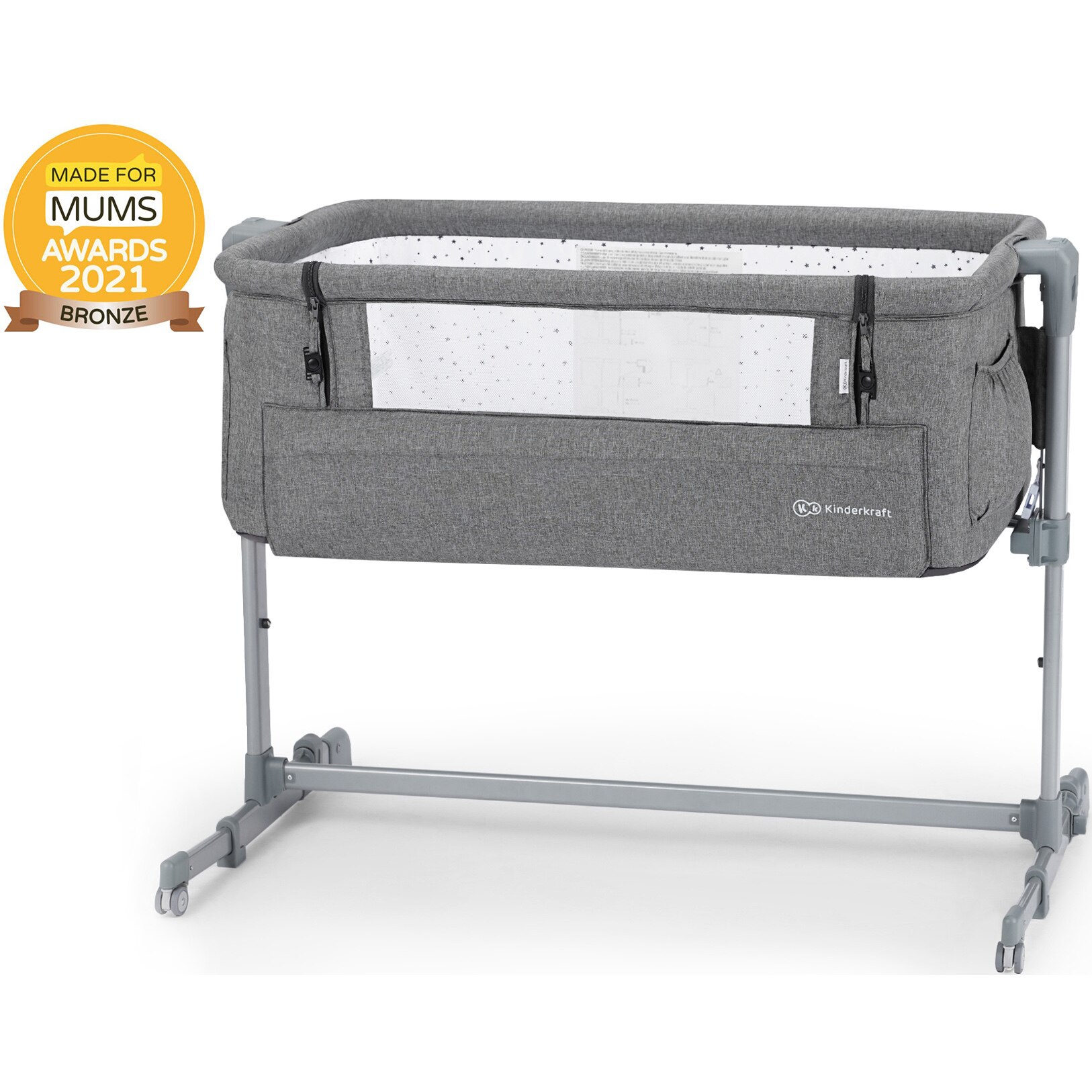 Patut 2 in 1 Co Sleeper Kinderkraft Neste Up, Antracit