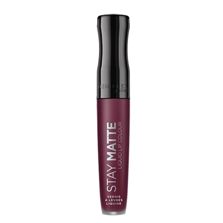 Ruj lichid mat Rimmel London Stay Matte 800 Midnight, 5.5 ml