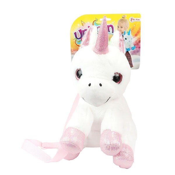 Rucsac Toi Toys Model Unicorn Alb,30 cm
