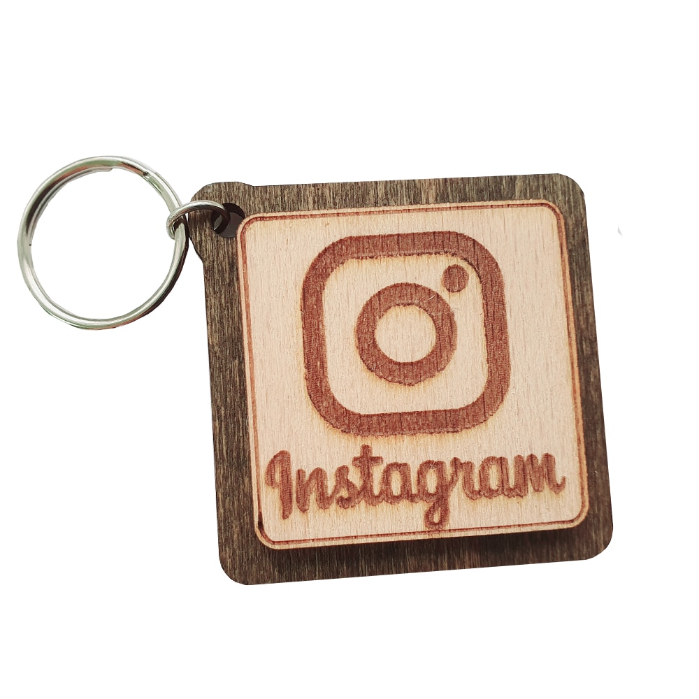 Breloc Chei Instagram, Lemn