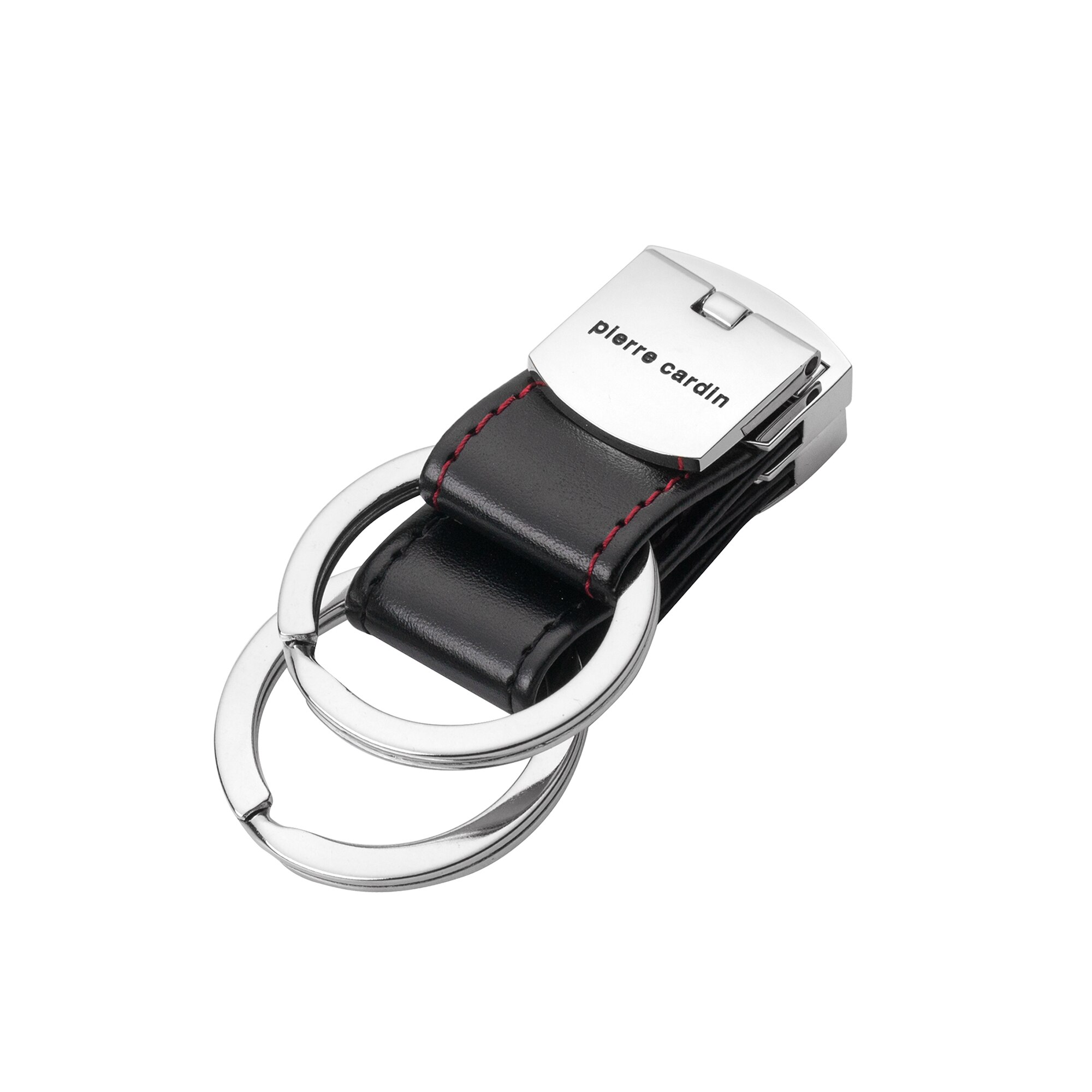 Breloc cu doua inele, Pierre Cardin, 113х33х10cm, negru