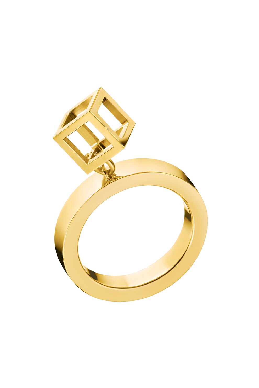 CALVIN KLEIN, Inel din otel inoxidabil, Auriu