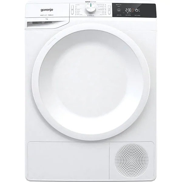 Uscator de rufe GORENJE DE71, Pompa de caldura 7kg, 16 programe, clasa A+, Alb