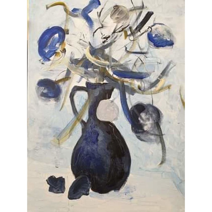 Tablou, Anca Nistoroiu, pictura Feng Shui pentru a curata furia , frustrarea , mania, 50X70 cm