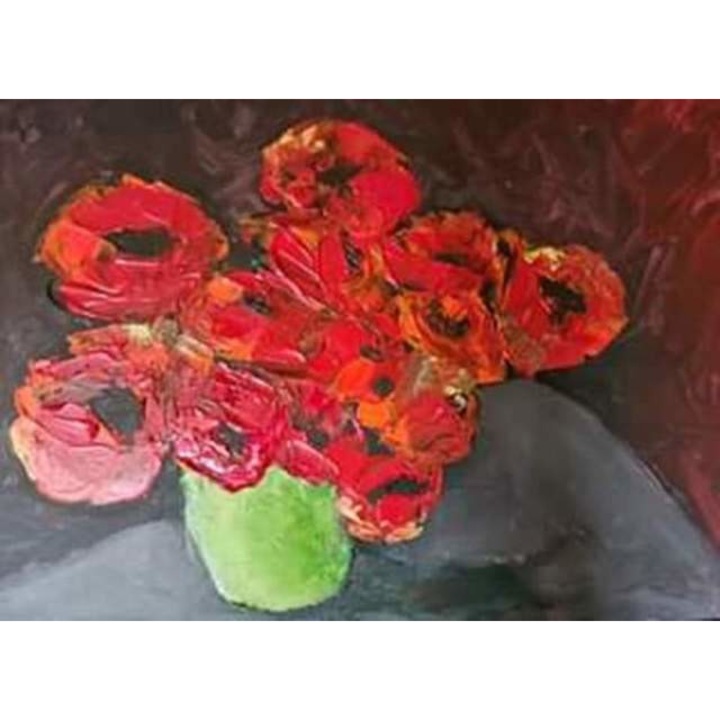 Tablou, Anca Nistoroiu, pictura feng shui care creeaza o realitate de iubire , intelegere, blandete, 50X70 cm
