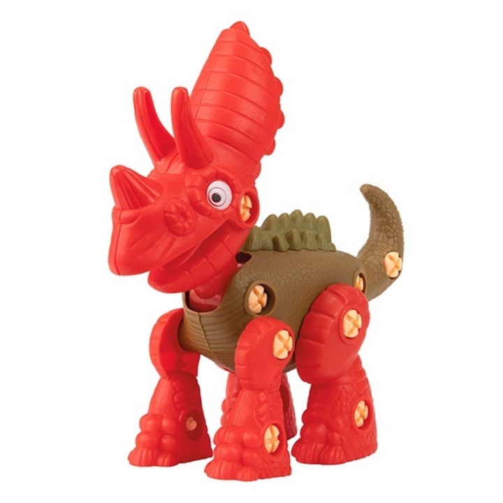 Figurina de Construit Toi Toys, Dinozaur, Triceratops