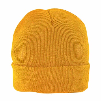 Caciula beanie, acril tricotat, un singur strat, Galben, Marime Universala