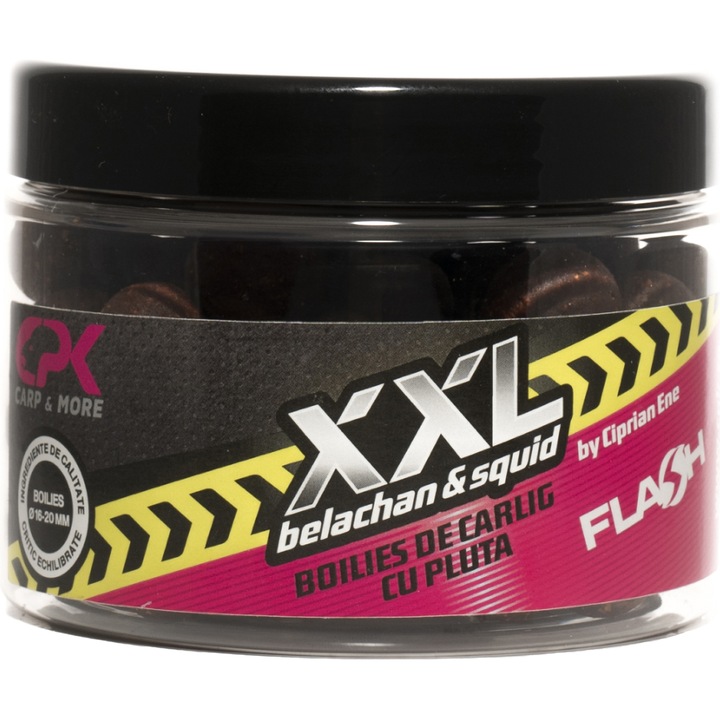 Boilies Flash Critic Echilibrate XXL CPK aroma Squid & Belachan, 16/20mm, 125gr