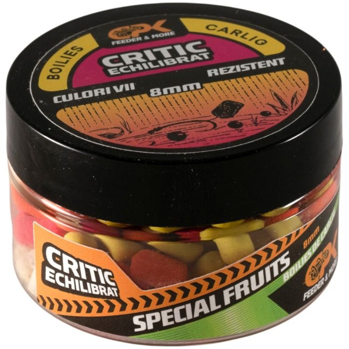 Boilies de Carlig Critic Echilibrate CPK aroma Special Fruits, 8mm, 30gr