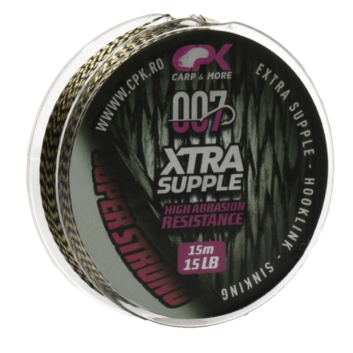 Fir Textil Xtra Supple Hooklink CPK, 15lb/15m, Verde