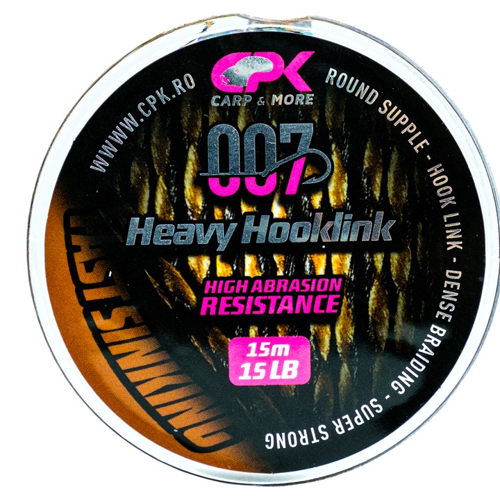 Fir Textil Heavy Hooklink CPK, 15lb/15m, Maro