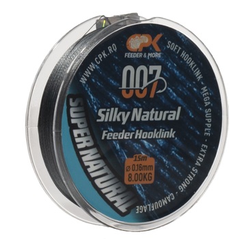 Fir Textil 007 Silky Natural Feeder HooklinkCPK, 0.16mm/8kg, Gri Fir Textil 007 Silky Natural Feeder HooklinkCPK, 0.16mm/8kg, Gri
