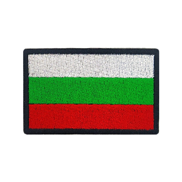 Бродирана емблема, българско знаме 5х8 см