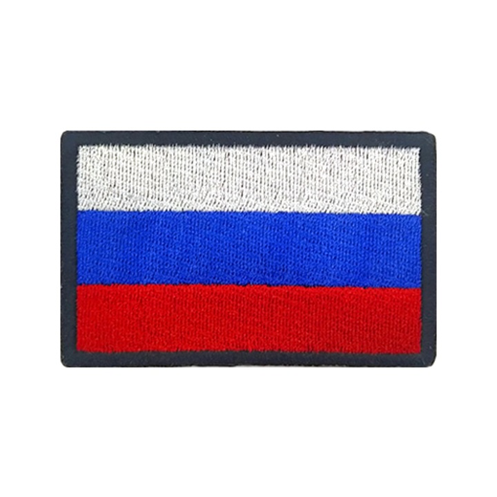 Бродирана емблема, руско знаме 5х8 см