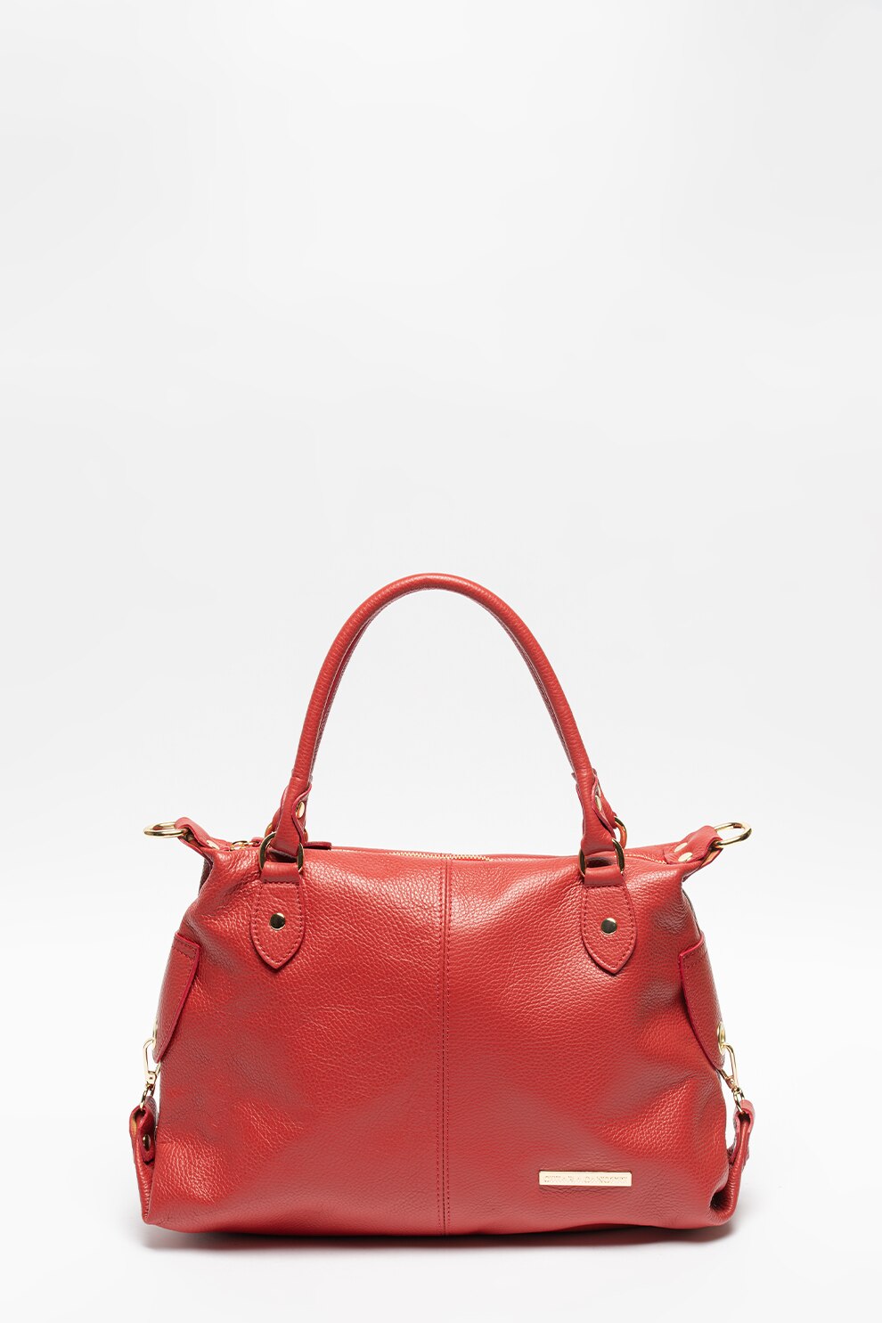 Chiara Canotti, Geanta de piele cu bareta detasabila, Rosu